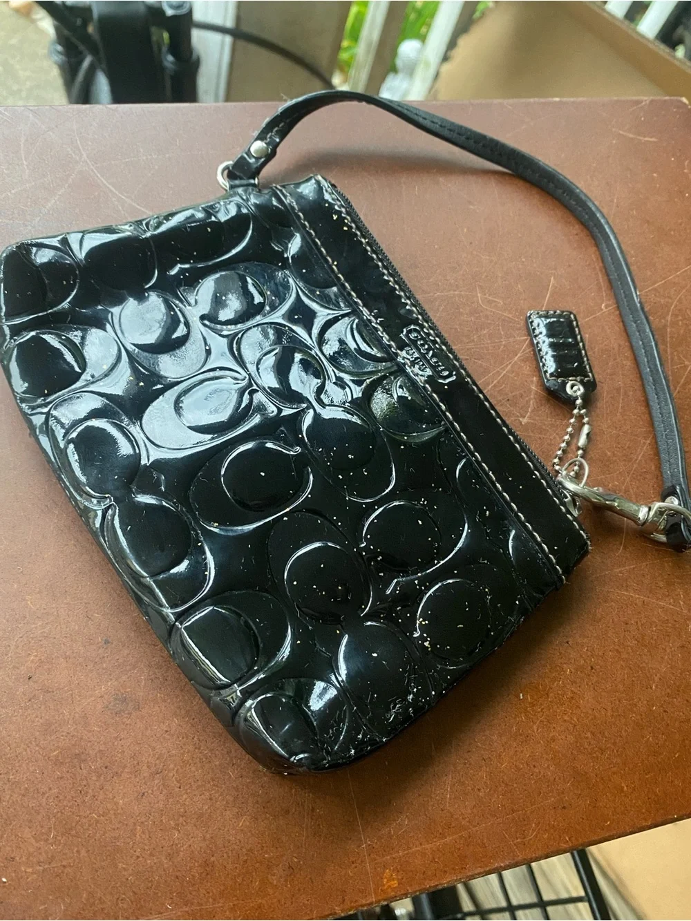 Coach glossy patent